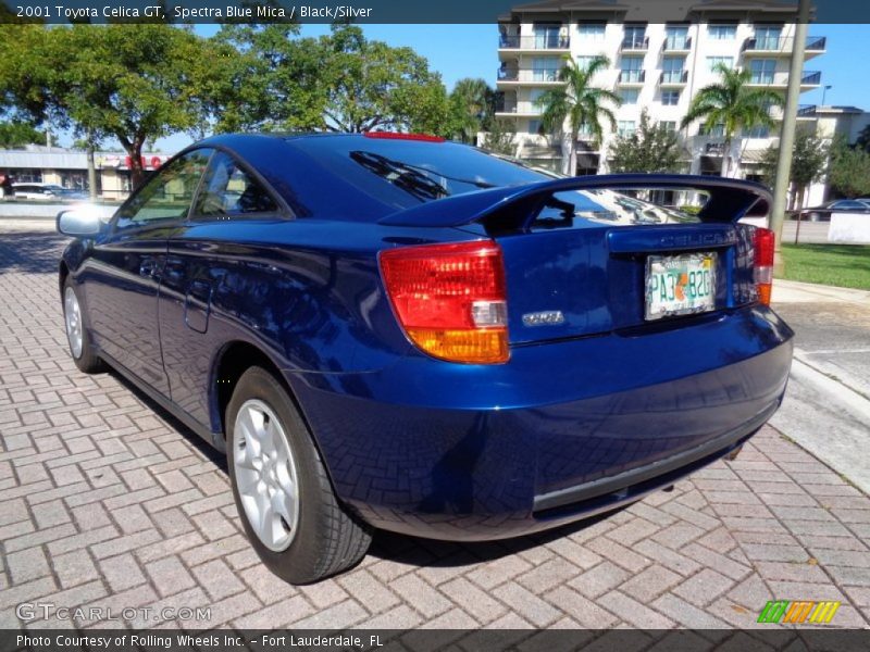 Spectra Blue Mica / Black/Silver 2001 Toyota Celica GT