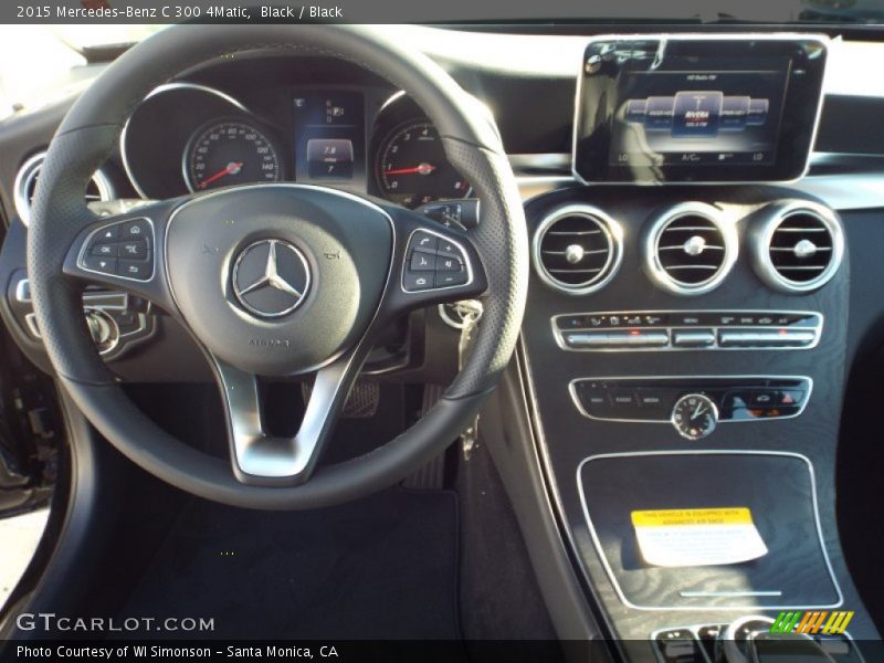 Black / Black 2015 Mercedes-Benz C 300 4Matic