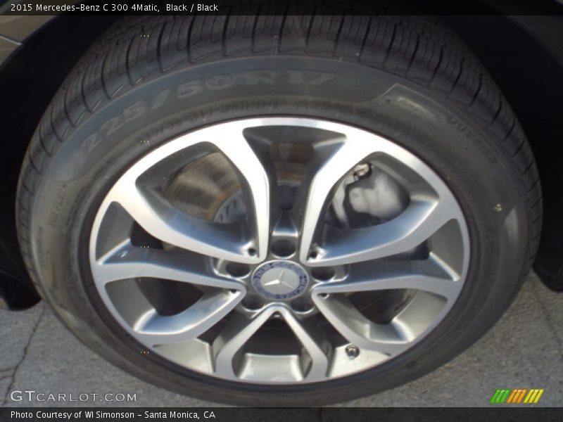 Black / Black 2015 Mercedes-Benz C 300 4Matic