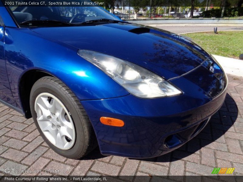 Spectra Blue Mica / Black/Silver 2001 Toyota Celica GT