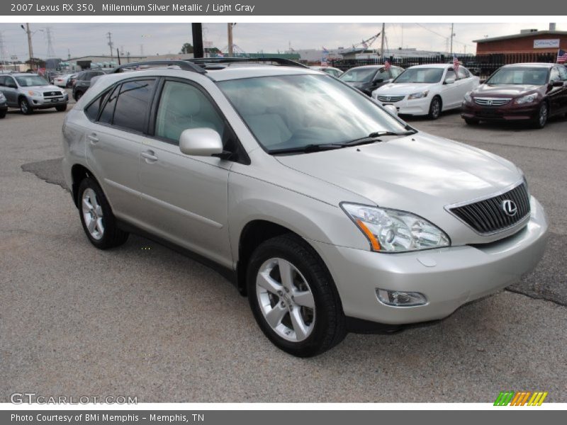 Millennium Silver Metallic / Light Gray 2007 Lexus RX 350