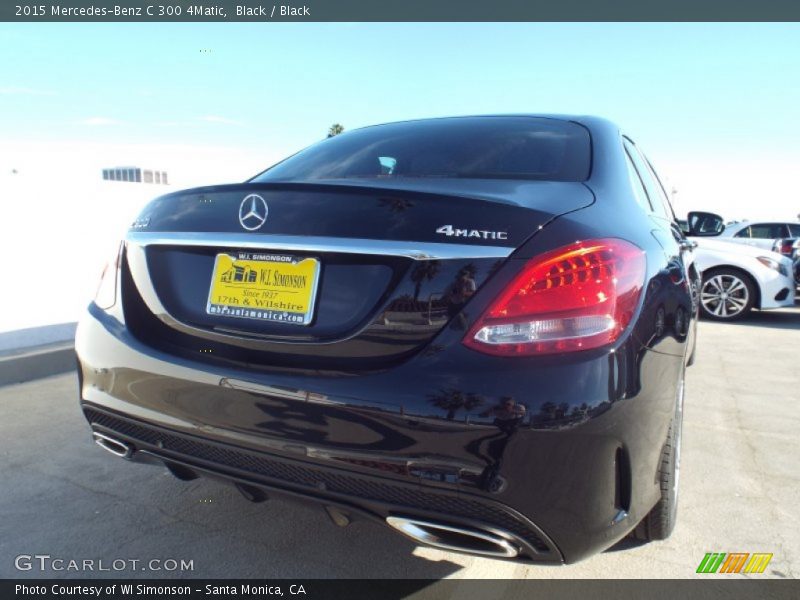 Black / Black 2015 Mercedes-Benz C 300 4Matic