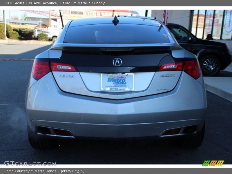 Palladium Metallic / Ebony 2010 Acura ZDX AWD Advance