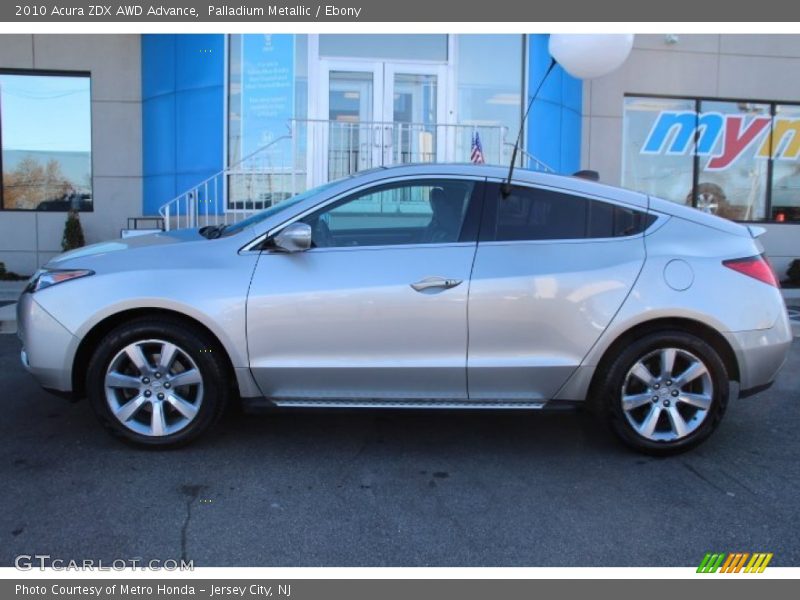 Palladium Metallic / Ebony 2010 Acura ZDX AWD Advance