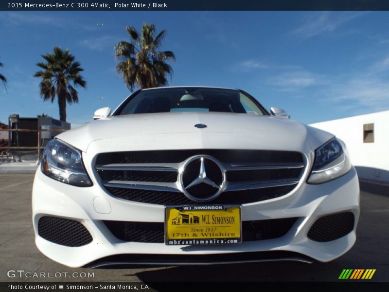 Polar White / Black 2015 Mercedes-Benz C 300 4Matic
