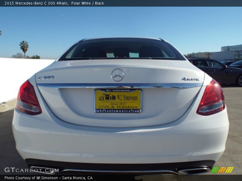 Polar White / Black 2015 Mercedes-Benz C 300 4Matic