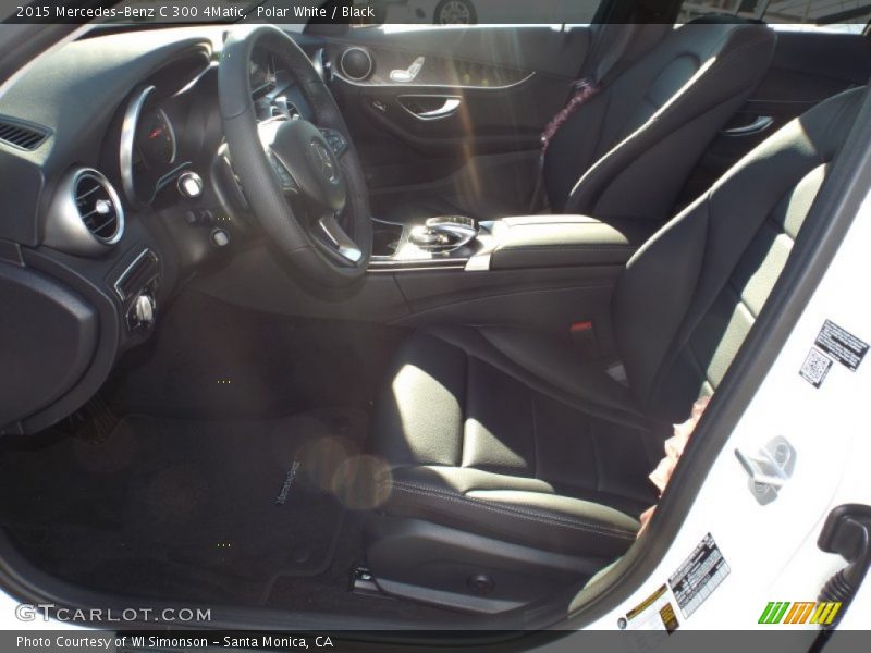 Polar White / Black 2015 Mercedes-Benz C 300 4Matic