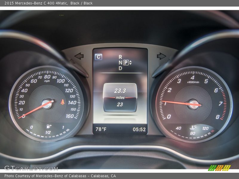 Black / Black 2015 Mercedes-Benz C 400 4Matic