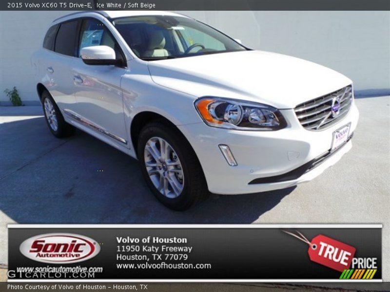 Ice White / Soft Beige 2015 Volvo XC60 T5 Drive-E
