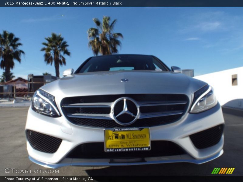 Iridium Silver Metallic / Black 2015 Mercedes-Benz C 400 4Matic