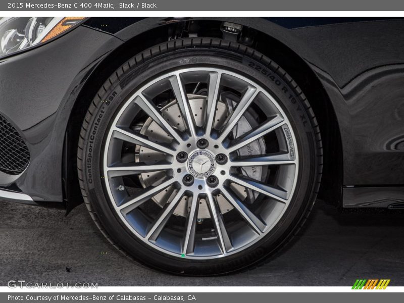 Black / Black 2015 Mercedes-Benz C 400 4Matic