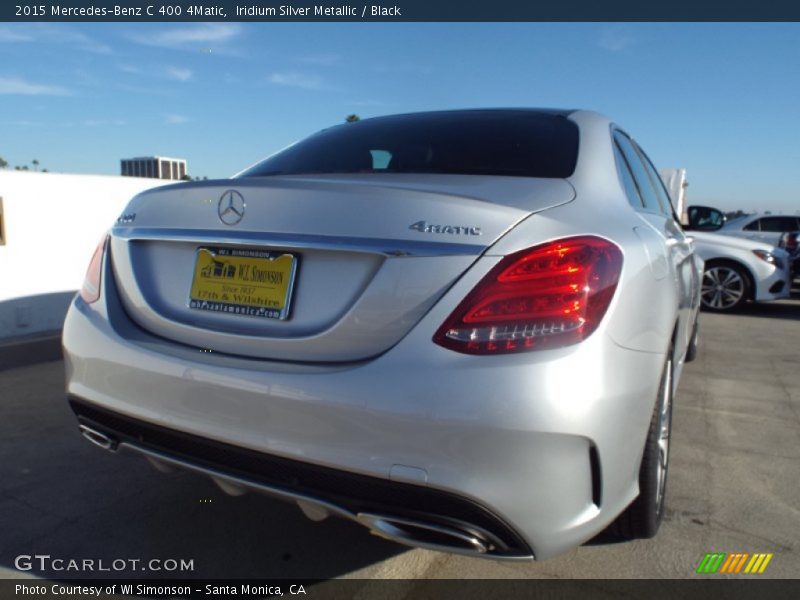 Iridium Silver Metallic / Black 2015 Mercedes-Benz C 400 4Matic