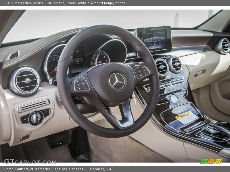 Polar White / Almond Beige/Mocha 2015 Mercedes-Benz C 300 4Matic