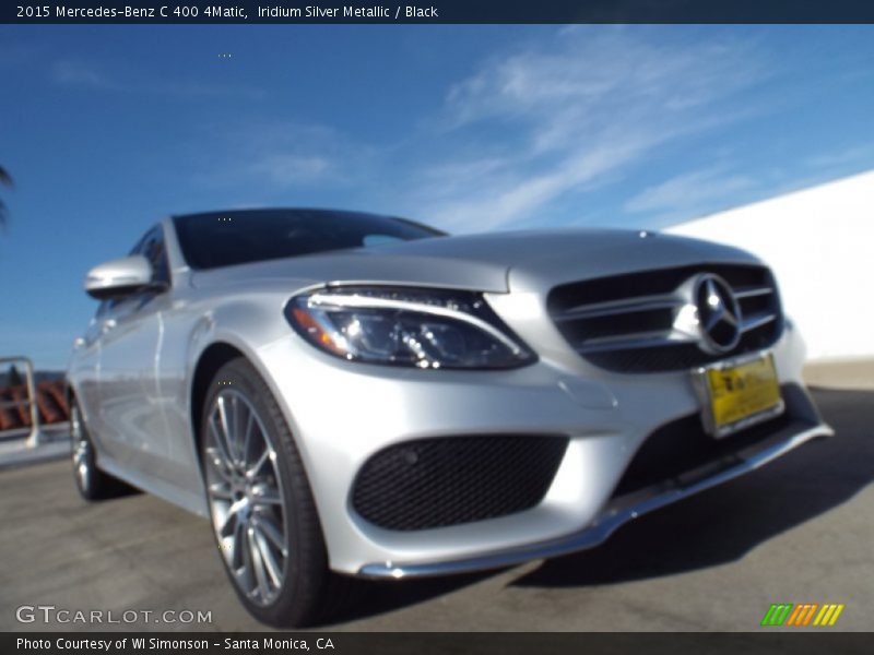 Iridium Silver Metallic / Black 2015 Mercedes-Benz C 400 4Matic
