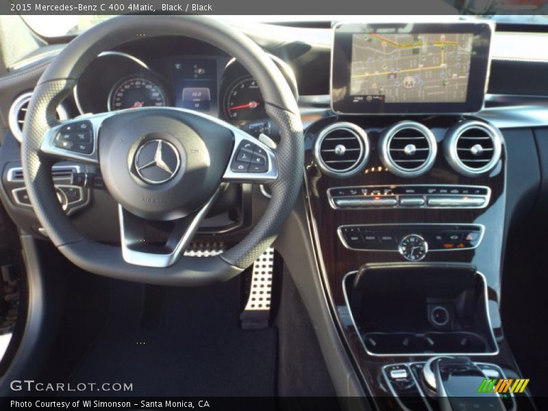 Black / Black 2015 Mercedes-Benz C 400 4Matic