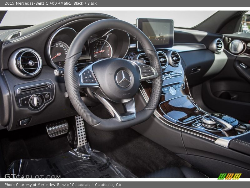Black / Black 2015 Mercedes-Benz C 400 4Matic