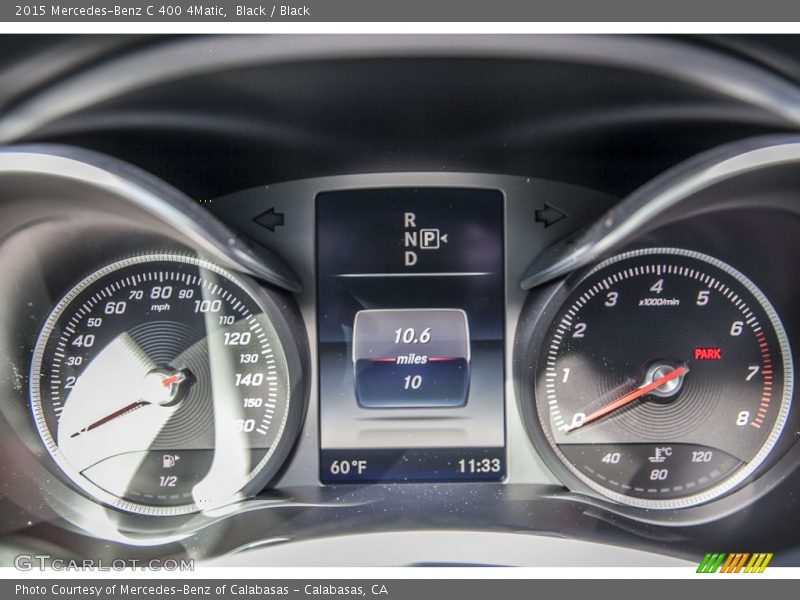 Black / Black 2015 Mercedes-Benz C 400 4Matic