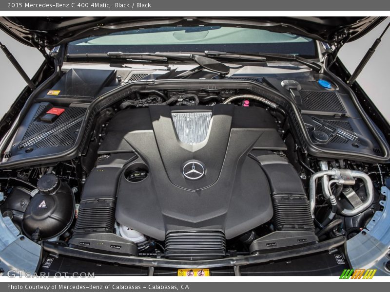 Black / Black 2015 Mercedes-Benz C 400 4Matic