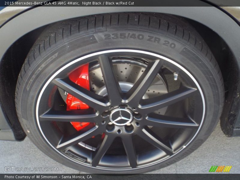 Night Black / Black w/Red Cut 2015 Mercedes-Benz GLA 45 AMG 4Matic
