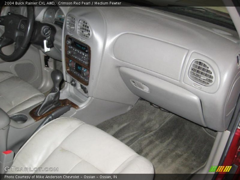 Crimson Red Pearl / Medium Pewter 2004 Buick Rainier CXL AWD
