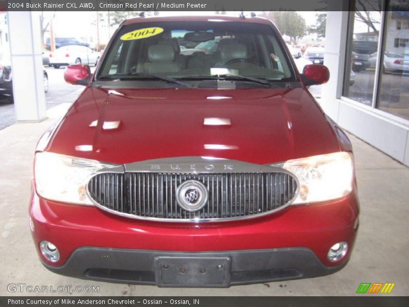 Crimson Red Pearl / Medium Pewter 2004 Buick Rainier CXL AWD