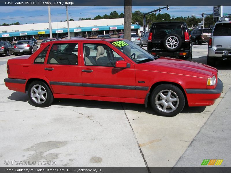 Red / Beige 1996 Volvo 850 GLT Sedan