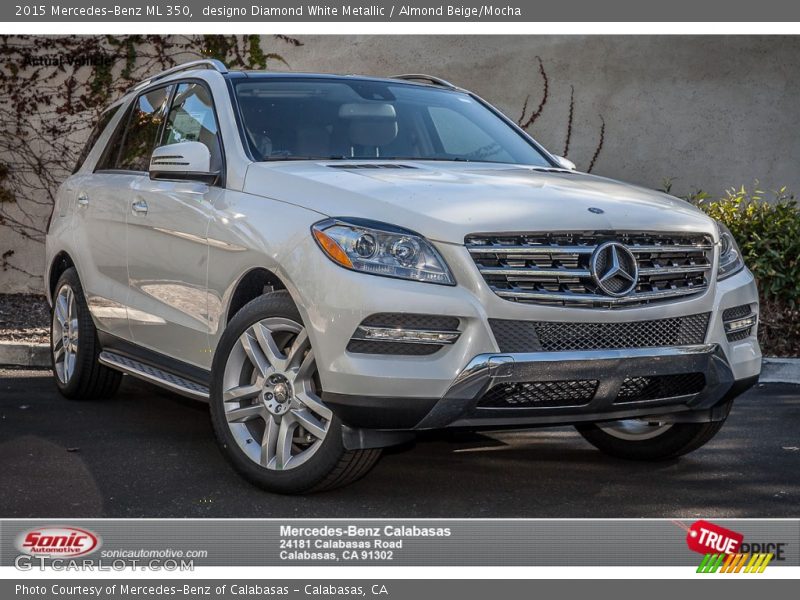 designo Diamond White Metallic / Almond Beige/Mocha 2015 Mercedes-Benz ML 350