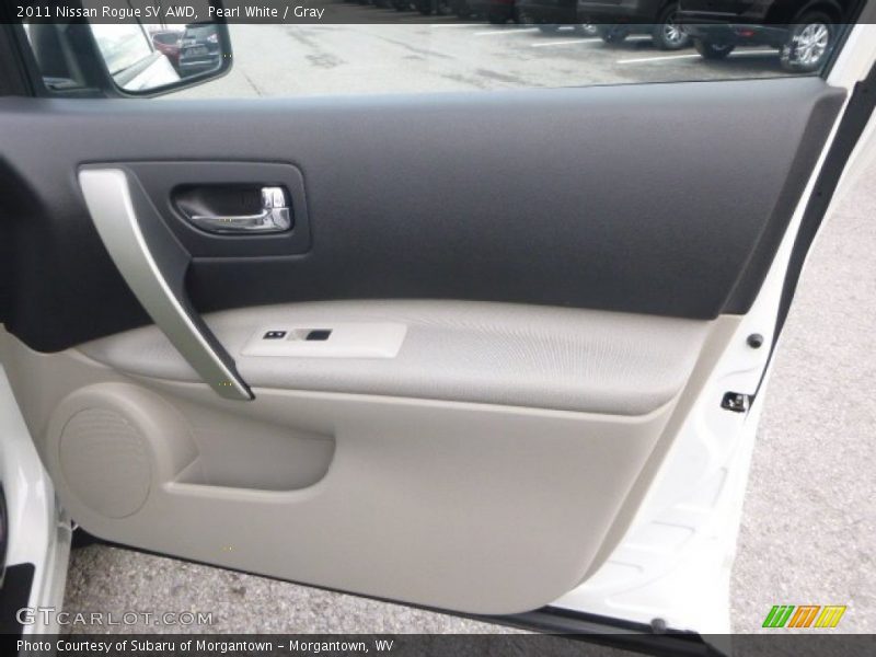 Pearl White / Gray 2011 Nissan Rogue SV AWD