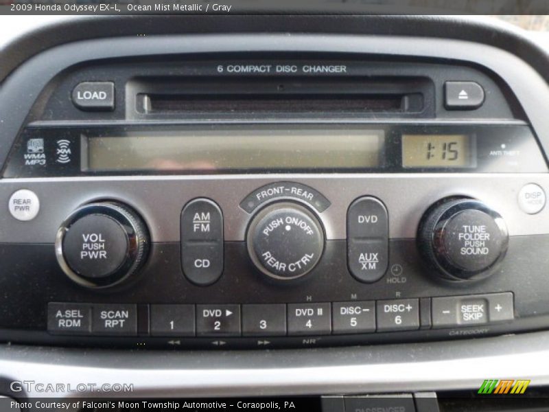 Ocean Mist Metallic / Gray 2009 Honda Odyssey EX-L