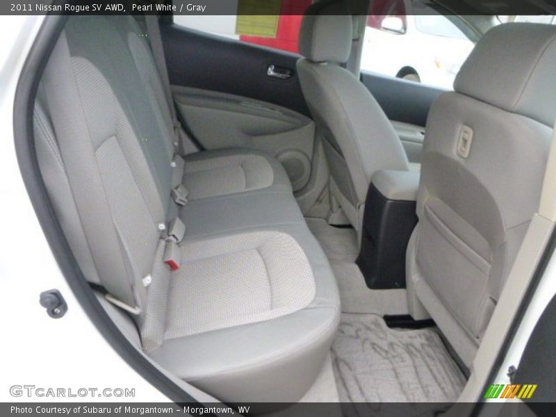 Pearl White / Gray 2011 Nissan Rogue SV AWD