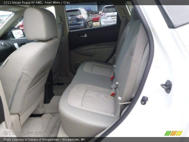 Pearl White / Gray 2011 Nissan Rogue SV AWD