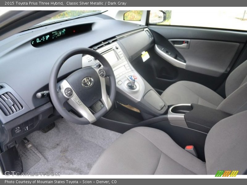  2015 Prius Three Hybrid Dark Gray Interior