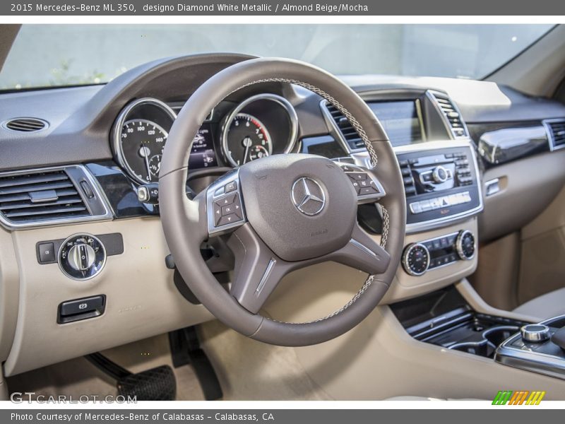 designo Diamond White Metallic / Almond Beige/Mocha 2015 Mercedes-Benz ML 350