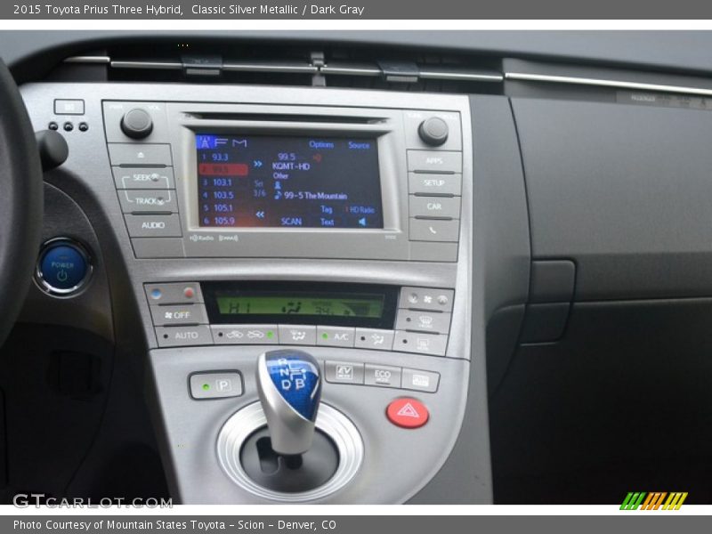 Controls of 2015 Prius Three Hybrid