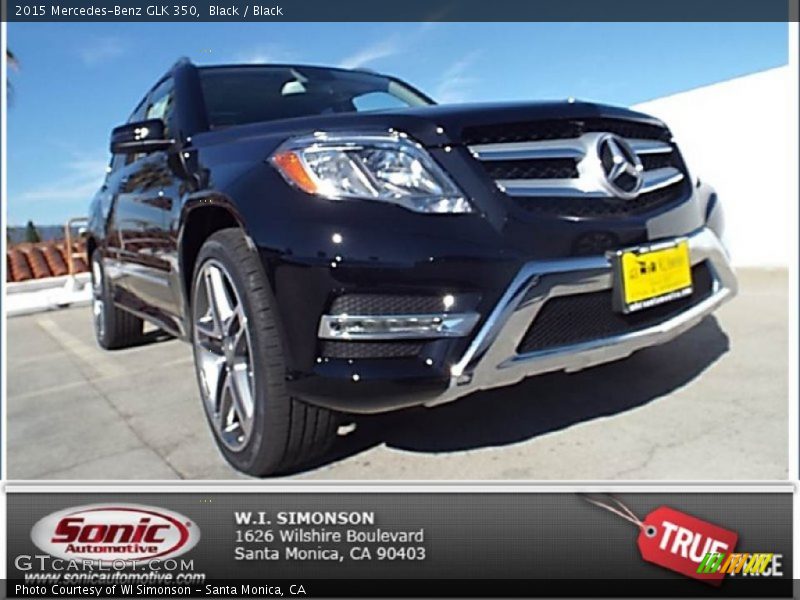 Black / Black 2015 Mercedes-Benz GLK 350