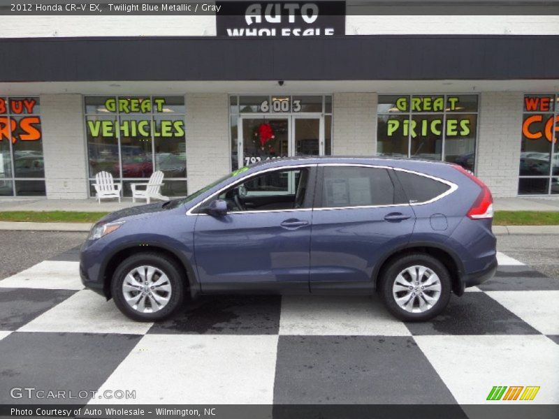 Twilight Blue Metallic / Gray 2012 Honda CR-V EX