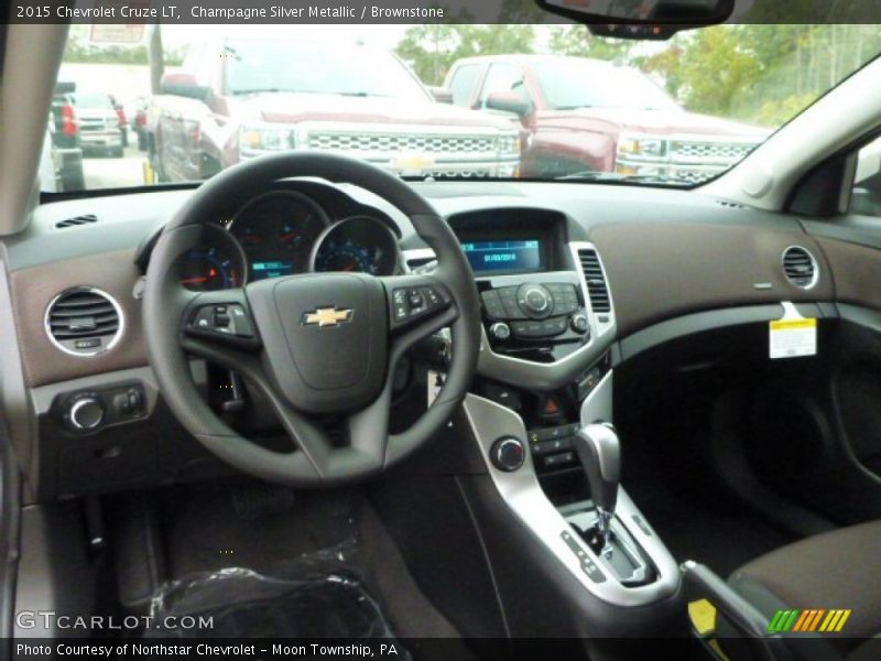 Champagne Silver Metallic / Brownstone 2015 Chevrolet Cruze LT