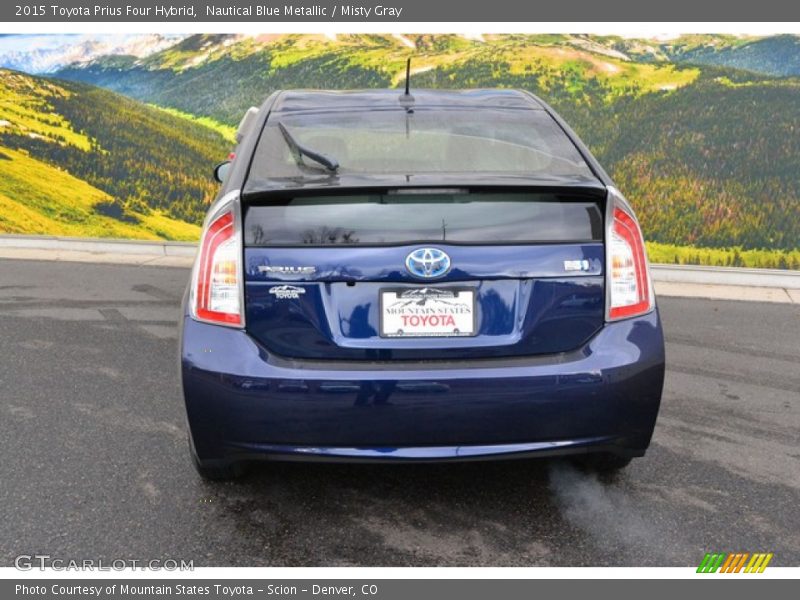 Nautical Blue Metallic / Misty Gray 2015 Toyota Prius Four Hybrid