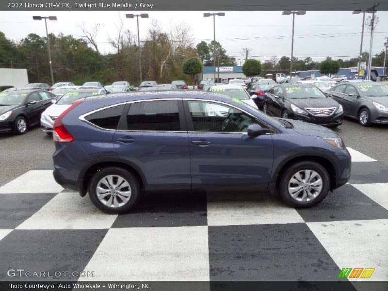 Twilight Blue Metallic / Gray 2012 Honda CR-V EX