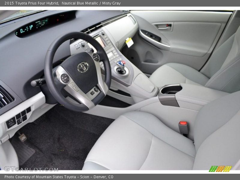 Nautical Blue Metallic / Misty Gray 2015 Toyota Prius Four Hybrid