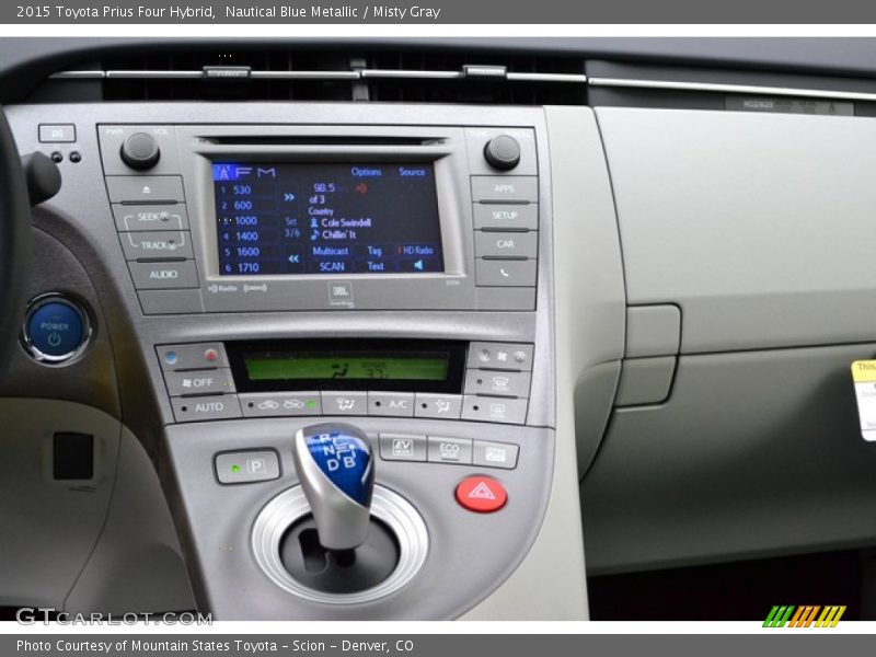 Nautical Blue Metallic / Misty Gray 2015 Toyota Prius Four Hybrid