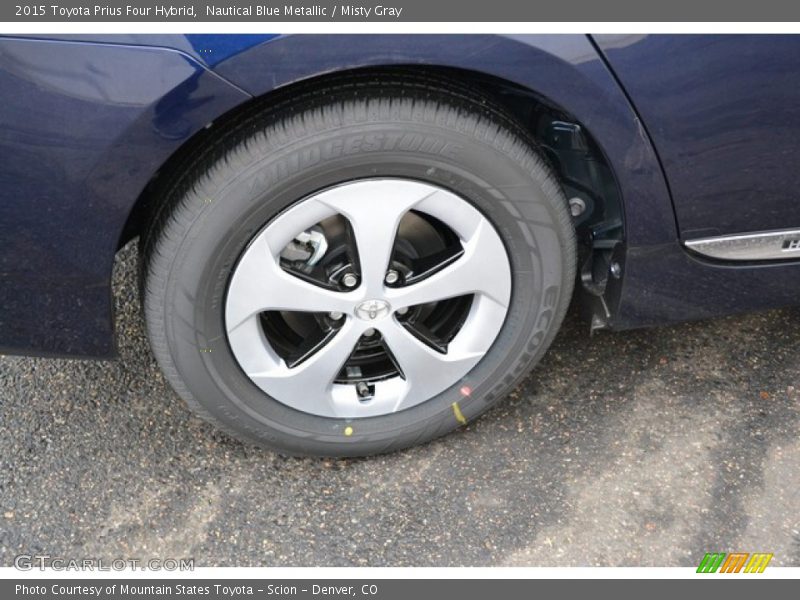 Nautical Blue Metallic / Misty Gray 2015 Toyota Prius Four Hybrid