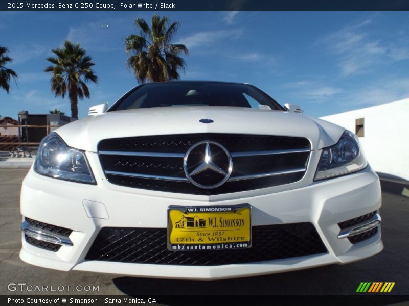 Polar White / Black 2015 Mercedes-Benz C 250 Coupe