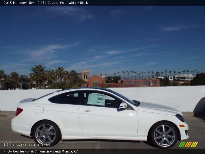 Polar White / Black 2015 Mercedes-Benz C 250 Coupe