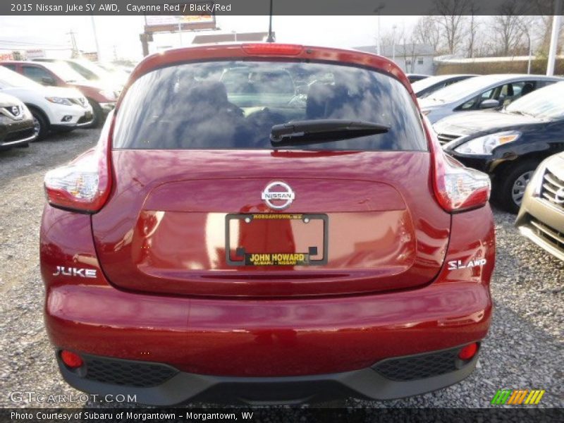 Cayenne Red / Black/Red 2015 Nissan Juke SV AWD