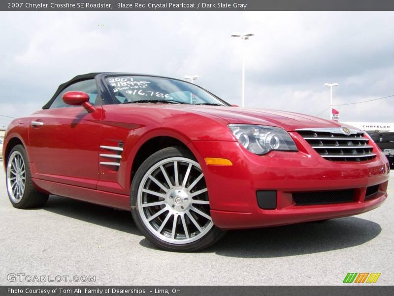 Blaze Red Crystal Pearlcoat / Dark Slate Gray 2007 Chrysler Crossfire SE Roadster