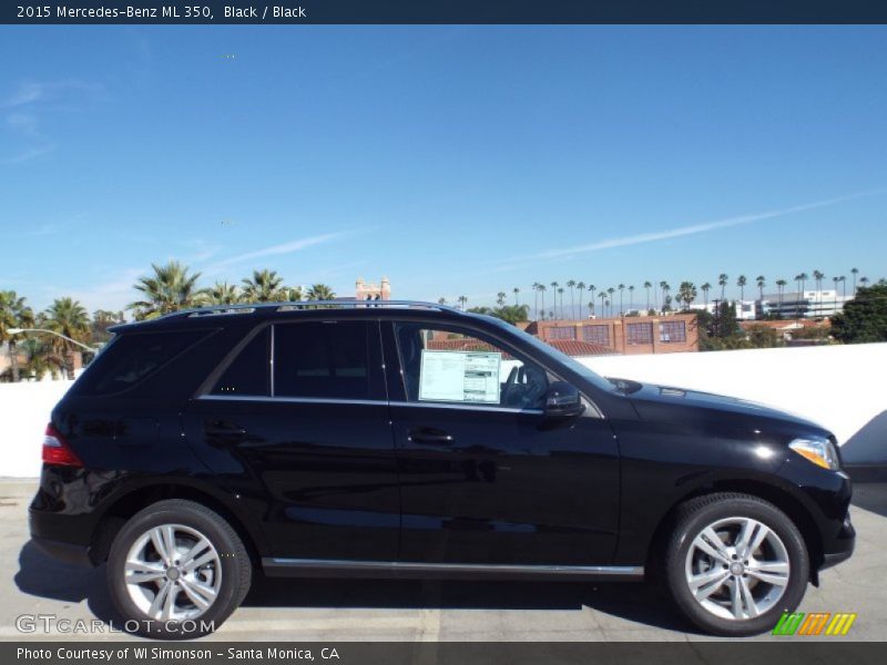 Black / Black 2015 Mercedes-Benz ML 350