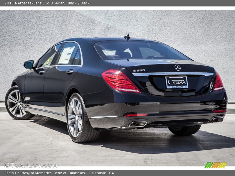 Black / Black 2015 Mercedes-Benz S 550 Sedan