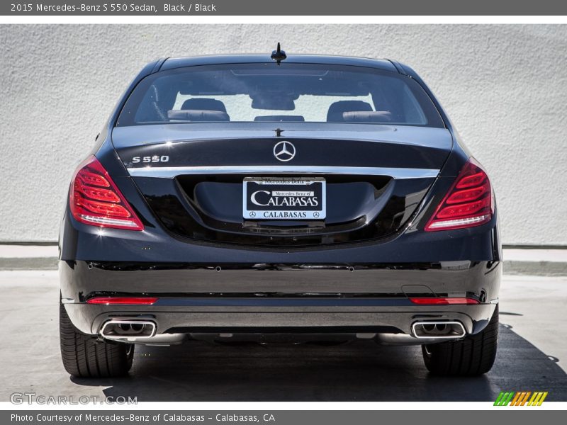 Black / Black 2015 Mercedes-Benz S 550 Sedan