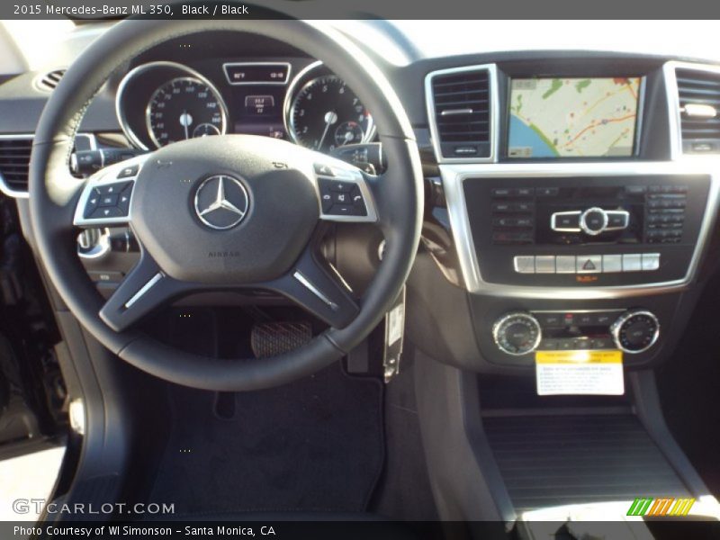 Black / Black 2015 Mercedes-Benz ML 350